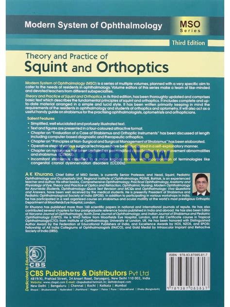 Theory And Practice Of Squint And Orthoptics Kitaabnow