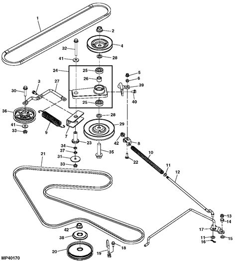 John Deere 48 Inch Mower Deck Belt Diagram