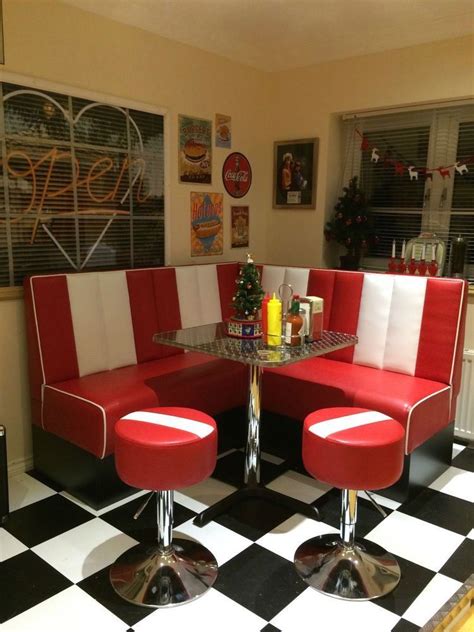 American Diner Retro Booth Corner Suite 50s 60s Kitchen 15m X 15m
