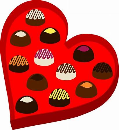 Valentine Candy Chocolate Clipart Valentines Box Heart