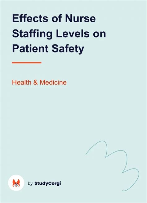 Effects Of Nurse Staffing Levels On Patient Safety Free Essay Example