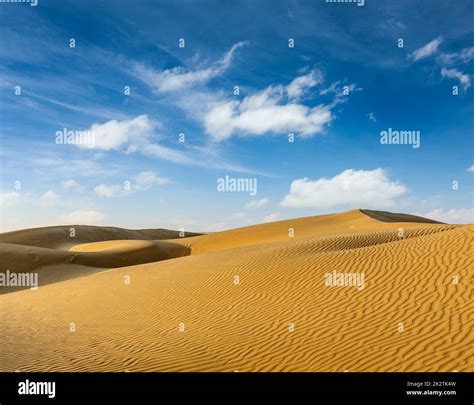 Dunes Of Thar Desert Rajasthan India Stock Photo Alamy
