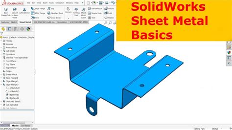 Solidworks Sheet Metal Basics Youtube