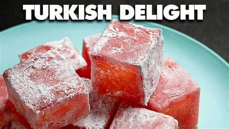 How To Make Turkish Delight Lokum Recipe Youtube