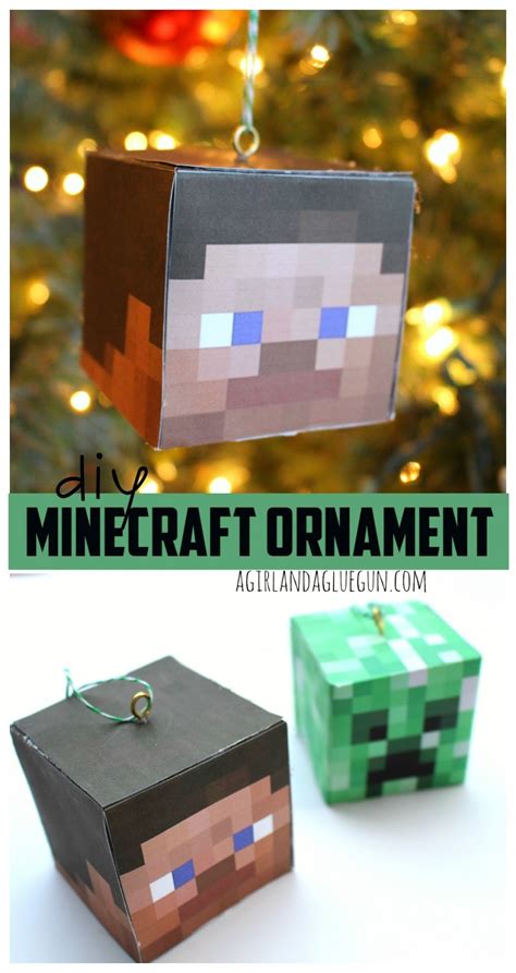 diy minecraft ornament allfreechristmascraftscom