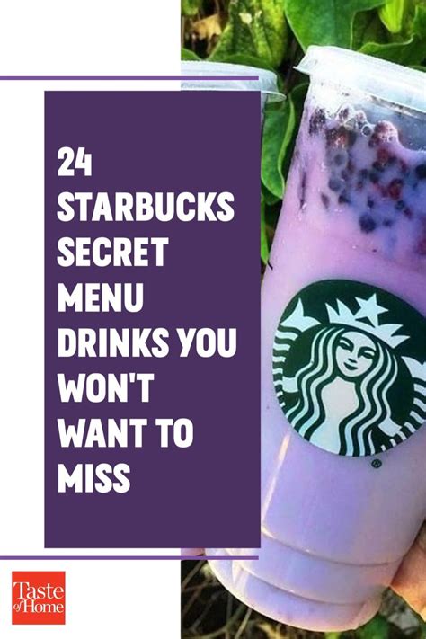 We will have it ready to be delivered to you in our recyclable packaging. The Starbucks Secret Menu Drinks You Won't Want to Miss in ...