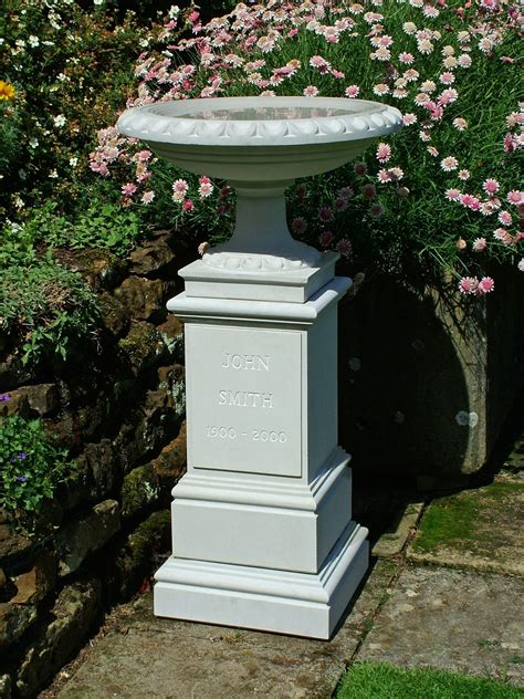 Memorial Bird Bath And Pedestal Haddonstone