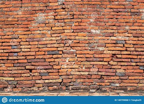 Old Red Brick Wall Texture Grunge Background Old Texture Of Red Stone