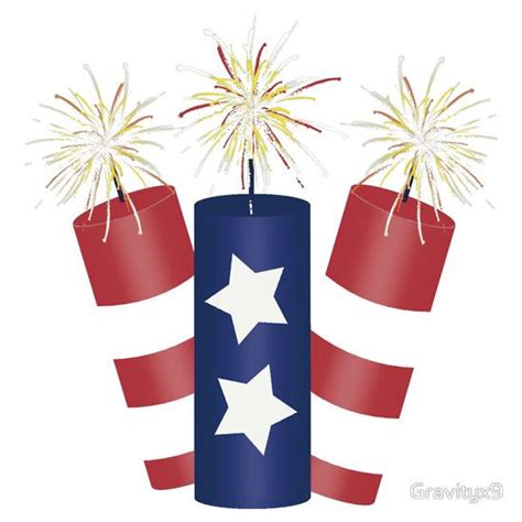 Trio Of Firecrackers For The 4th Of July Patriotic Art Patriotic
