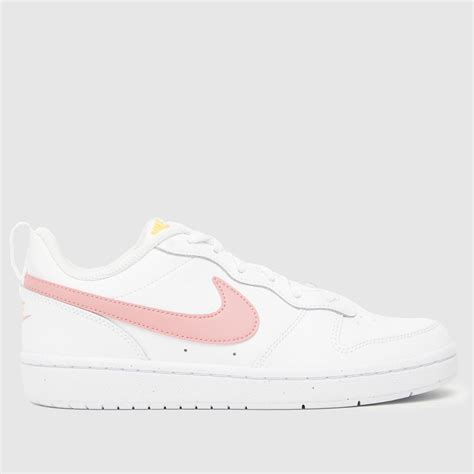 Kids Girls Youth White Nike Court Borough Low 2 Trainers Schuh