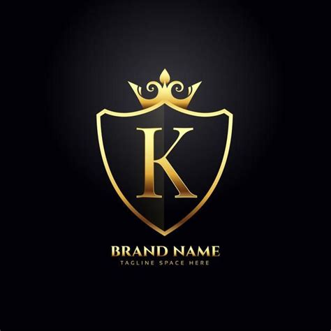 Download Letter K Luxury Logo Concept With Golden Crown For Free In