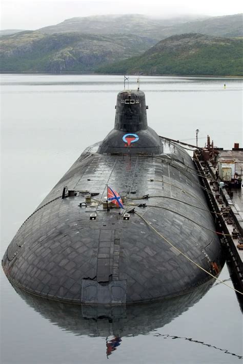 Soviet Typhoon Class Nuclear Powered Ballistic Missile Submarine Russian Submarine