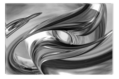 Contemporary Abstract Art Black And White All In One Photos