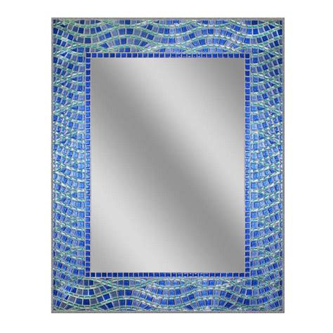 Deco Mirror 24 In X 30 In Frameless Single Blue Ocean Mirror 8925