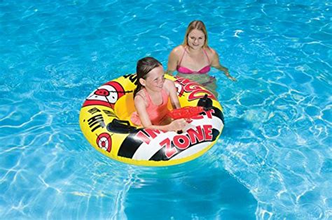 Poolmaster Bump N Squirt Swimming Pool Tube With Action Squirter Yellow Brickseek