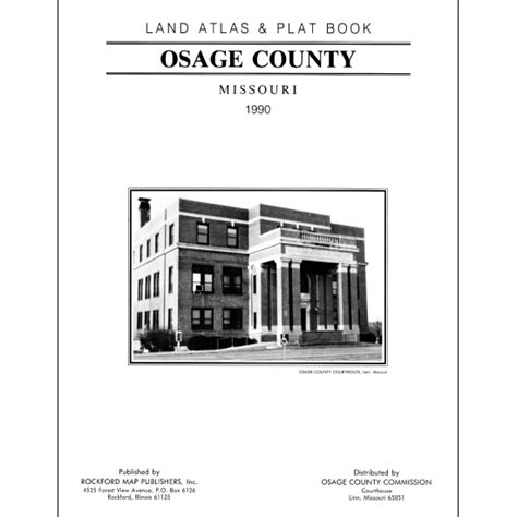 Missouri Osage County Plat Map And Gis Rockford Map Publishers