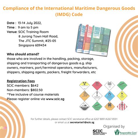 Scic Training On Compliance Of The International Maritime Dangerous