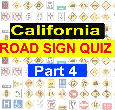 California Road Sign Quiz California Road Sign Road Signs How To
