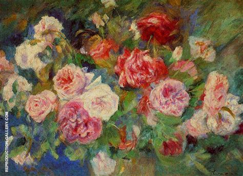 Roses 1885 By Pierre Auguste Renoir Oil Painting Reproduction