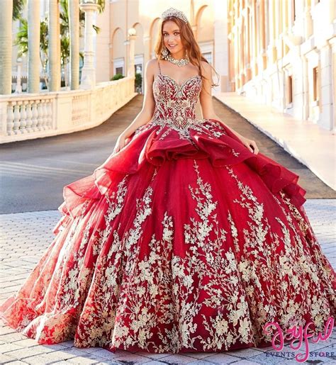 Quinceanera Dress Pr12003 Red Wedding Dresses Red Ball Gowns