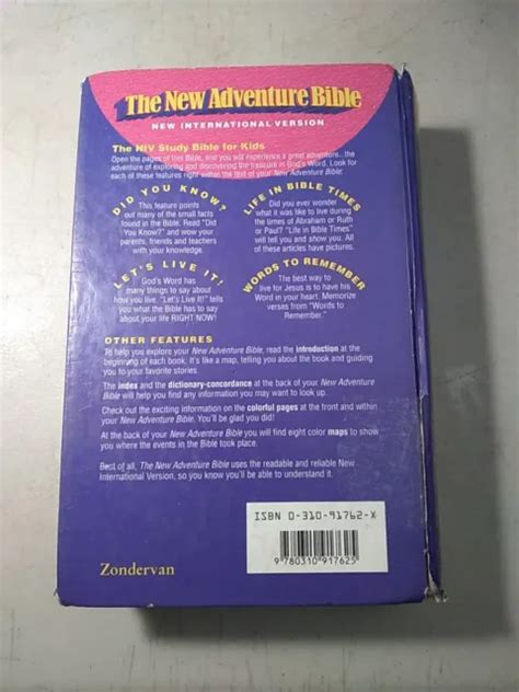 The New Adventure Bible Niv Study Bible Pour Enfants Eur 459