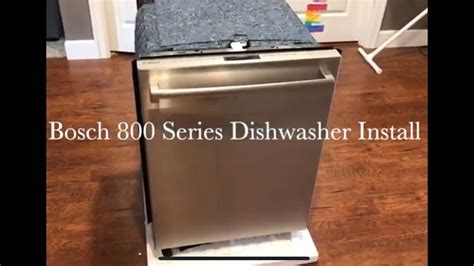 Bosch Dishwasher Installation Manual