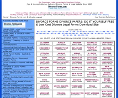 National center for health statistics Legalforms-usa.net: DIVORCE FORMS, Divorce Papers, FREE & low-cost attorney-authored Divorce ...