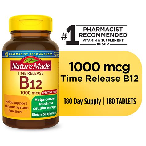 Buy Nature Made Vitamin B12 1000 Mcg Time Release Tablets Dietary