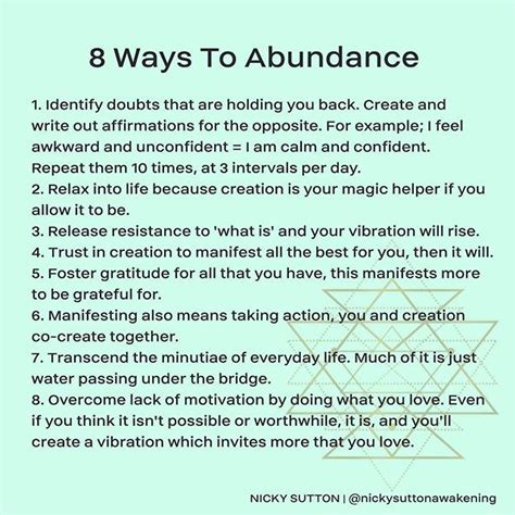 8 Ways To Manifest Abundancethe Abundant Mindset Manifests An