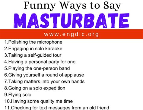 30 Funny Ways To Say Masturbate Engdic