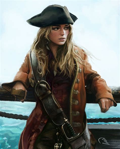 Artstation Elizabeth Swann Ivan Talavera Pirate Woman Elizabeth