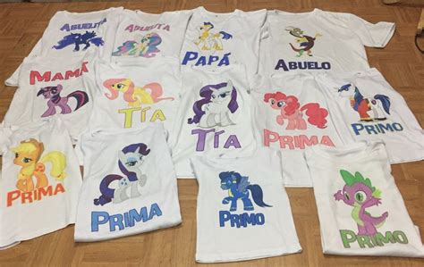 Playeras Para Fiesta Personalizadas Little Pony 6000 En Mercado Libre