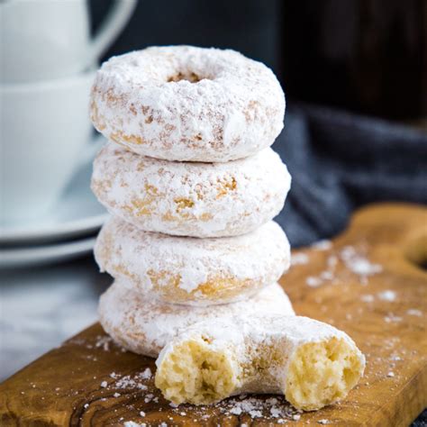 Old Fashioned Powdered Sugar Donuts Low Fat The Busy Baker