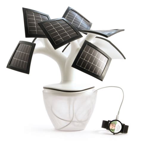 Mini Solar Led Tree Charger For Mobile Phones Ledinside