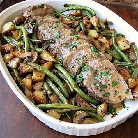 This easy pork tenderloin recipe has all the delicious flavors of pork paired with asparagus. The Other Side of Fifty: Balsamic And Herb Pork Tenderloin With Roasted Vegetables | Pork ...