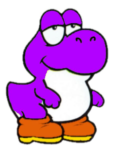 Super Mario Purple Baby Yoshi 2d By Joshuat1306 On Deviantart