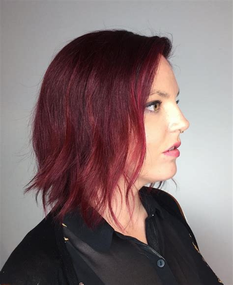 Ignite Your Style With The Captivating Allure Of Red Violet Hair Dive