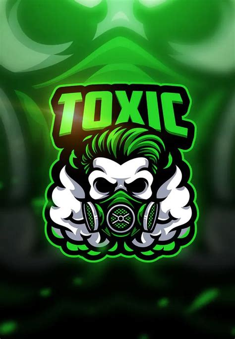 Toxic Skull Mascot And Esport Logo Template Ai Eps Team Logo Design