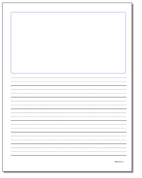 Blank Handwriting Worksheets Printable Free Free Printable
