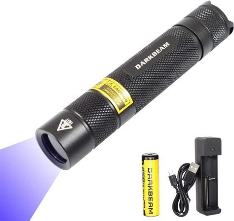 B01 10w 365nm Blacklight Flashlight Portable Rechargeable Black Light