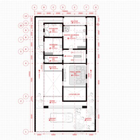 Residential Modern Villa 3 Architecture Plan With Floor Plan Metric