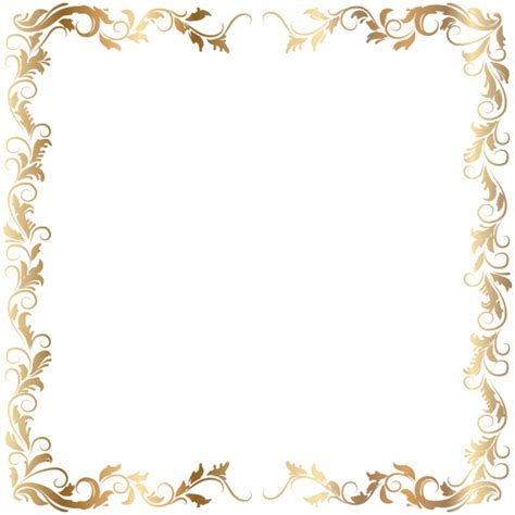 7 Golden Borders View Gold Border Clipart Borders And Png Clip Art