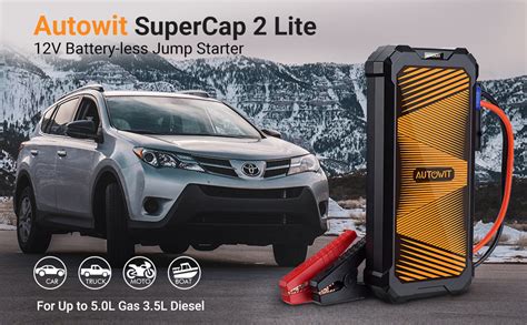 Autowit Supercap 2 Portable Car Jump Starter Up To 50l Gas 35l