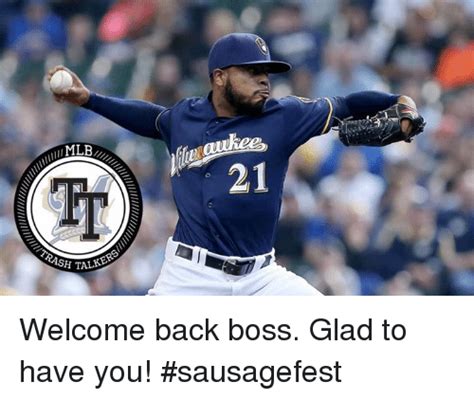 Mlb 2 Trash Alkers Welcome Back Boss Glad To Have You