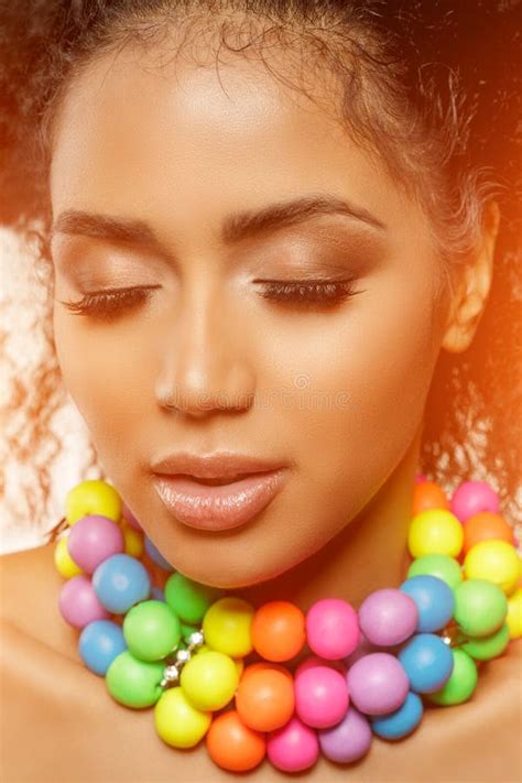 Beauty Black Skin Woman Fashion African Ethnic Female Face Portrait