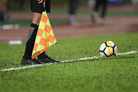Free Download Hd Wallpaper Referee Soccer Football Assistant Flag Match