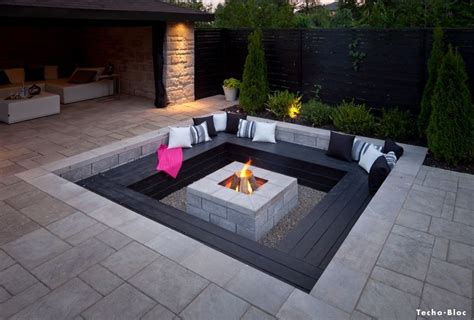 40 Best Sunken Patio Fire Pit Ideas For Your Backyard Fireplace Seating