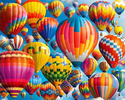 Free Shipping And Free Returns White Mountain Puzzles Hot Air Balloons