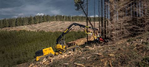 Harvester Powerful Wheel Drive Tree Harvester Tigercat