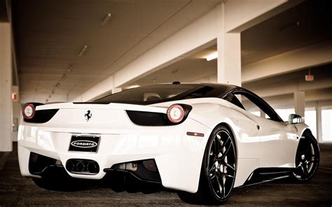 Ferrari 458 White And Black Wallpaper 1920x1200 8953